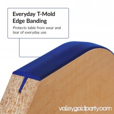 ECR4Kids 30in x 60in Rectangle Everyday T-Mold Adjustable Activity Table Maple/Navy - Toddler Ball